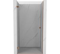 Mexen Lunar-B puerta de ducha batiente izquierda 75 cm, transparente, oro rosa - 832-075-000-60-00-L 68536 5905315451392