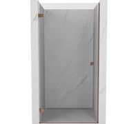 Mexen Lunar-B puerta de ducha con bisagra izquierda de 85 cm, transparente, oro rosa - 832-085-000-60-00-L 68538 5905315451415