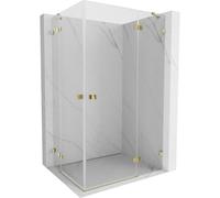 Mexen Lunar Duo cabina de ducha abatible derecha 115 x 90 cm, transparente, dorada - 834-115P-090L-50-00 92888 5905315778390