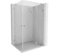 Mexen Lunar Duo cabina de ducha con puerta batiente derecha 120 x 80 cm, transparente, cromo - 834-120P-080L-01-00 92738 5905315777362