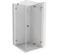 Mexen Lunar-F cabina de ducha plegable derecha 90 x 90 cm, transparente, oro rosa- 836-090-090-60-00-P 65806 5905315482204