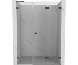 Mexen Lunar-F L puerta de ducha plegable derecha 145 cm, transparente, gris pistola cepillado - 836SL-145-050-66-00-P 69762 5905315514950