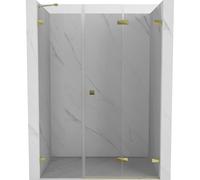 Mexen Lunar-F puerta de ducha plegable derecha 135 cm, transparente, dorada - 836S-135-050-50-00-P 69295 5905315512772