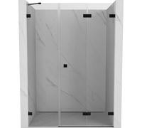 Mexen Lunar-F puerta de ducha plegable derecha 145 cm, transparente, negro - 836S-145-050-70-00-P 69362 5905315513243