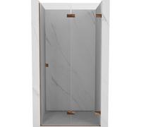 Mexen Lunar-F puerta de ducha plegable derecha 80 cm, transparente, oro rosa - 836-080-000-60-00-P 68874 5905315477149