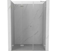 Mexen Lunar-F puerta de ducha plegable izquierda 145 cm, transparente, níquel cepillado - 836S-145-050-97-00-L 69266 5905315512529