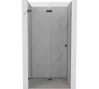 Mexen Lunar-F puerta de ducha plegable izquierda 70 cm, transparente, oro rosa - 836-070-000-60-00-L 68782 5905315476227