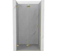 Mexen Lunar-F puerta de ducha plegable izquierda 80 cm, transparente, dorada - 836-080-000-50-00-L 68766 5905315476067