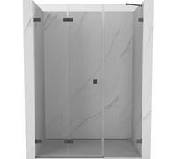 Mexen Lunar-F puertas de ducha plegables izquierda 150 cm, transparentes, gun metal - 836S-150-050-95-00-L 69252 5905315512444
