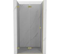 Mexen Lunar-F puertas de ducha plegables izquierdas 60 cm, transparente, oro cepillado - 836-060-000-55-00-L 68771 5905315476111