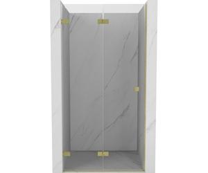 Mexen Lunar-F puertas de ducha plegables izquierdas 60 cm, transparente, oro cepillado - 836-060-000-55-00-L 68771 5905315476111