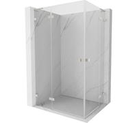 Mexen Lunar L Duo cabina de ducha con bisagra izquierda 105 x 80 cm, transparente, níquel cepillado - 834L-105L-080P-97-00 64055 5905315436245