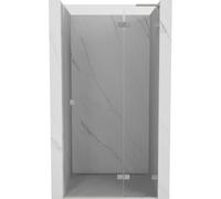 Mexen Lunar L puerta de ducha abatible derecha 120 cm, transparente, níquel cepillado - 834L-120-000-97-00-P 68990 5905315423351