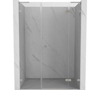 Mexen Lunar L puerta de ducha abatible derecha 155 cm, transparente, níquel cepillado - 834SL-155-050-97-00-P 70400 5905315523822