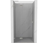 Mexen Lunar L puerta de ducha abatible izquierda 95 cm, transparente, níquel cepillado - 834L-095-000-97-00-L 68513 5905315421807
