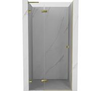 Mexen Lunar L puerta de ducha batiente izquierda 80 cm, transparente, dorada - 834L-080-000-50-00-L 68307 5905315420725