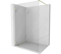 Mexen Lunar mampara de ducha Walk-in izquierda 60 x 200 cm, transparente 8 mm, oro cepillado - 830-060-000-55-00-L 67350 5905315528711