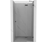 Mexen Lunar puerta de ducha abatible derecha 95 cm, transparente, gris oscuro cepillado - 834-095-000-66-00-P 68145 5905315419859