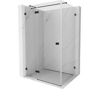 Mexen Lunar T cabina de ducha pivotante izquierda 70 x 110 cm, transparente, negra - 834T-070-110-70-00-L 91619 5905315796813