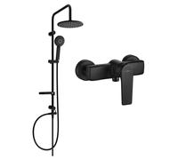 Mexen Lynx Carl conjunto de ducha empotrado con rociador y grifo de ducha, negro - 745940240-70 6118 5907709182011