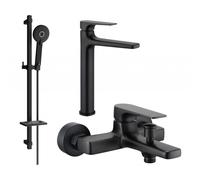 Mexen Lynx DQ40 conjunto de bañera, negro - 745913DQ40-70 5577 5907709185357