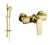 Mexen Lynx DQ40 grifo de ducha con conjunto de ducha, dorado - 74594DQ40-50 5648 5907709187351
