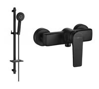 Mexen Lynx DQ40 grifo de ducha con conjunto de ducha, negro - 74594DQ40-70 5649 5907709187368