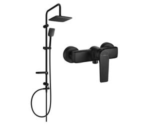 Mexen Lynx Sven conjunto de ducha para instalación en superficie con cabezal de ducha y grifo de ducha, negro - 745940262-70 6119 5907709182028