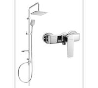 Mexen Lynx Sven conjunto de ducha sobrelucido con ducha de mano y grifo de ducha, cromo - 745940262-00 6115 5907709181984