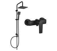 Mexen Lynx Tord conjunto de ducha empotrado con rociador y grifo de ducha, negro - 745940200-70 6116 5907709181991
