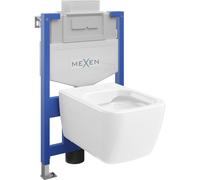 Mexen Margo conjunto empotrado WC bastidor Fenix XS-U con taza WC, blanco brillo - 6853342XX00 13021 5907709163621