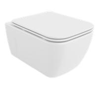 Mexen Margo taza de inodoro sin bordes con asiento de caída lenta slim, duroplast, blanco brillo - 30420900 4323 5907709113534