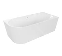 Mexen Mia bañera exenta de esquina derecha 160 x 75 cm, blanca, desbordamiento blanco - 52691607500P-20 46286 5905315383327