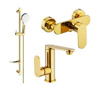 Mexen Milo DF05 conjunto de ducha, dorado - 713054DF05-50 5694 5907709186125