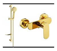 Mexen Milo DF40 grifo de ducha con conjunto de ducha, dorado - 7134R40-50 5733 5907709186965