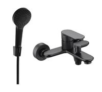 Mexen Milo R05 batería de bañera con set de ducha, negra - 7133R05-70 5743 5907709187061