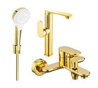 Mexen Milo R05 conjunto de bañera, dorado - 713153R05-50 5730 5907709186934