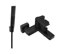 Mexen Mino R72 grifo de bañera con conjunto de ducha, negro - 7243R72-70 3392 5907709180147