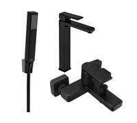 Mexen Mino R77 conjunto de bañera, negro - 72413R77-70 3390 5907709180123