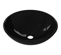 Mexen Mira lavabo de sobreencimera de vidrio 42 x 42 cm, negro - 24124270 16218 5907709159181