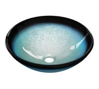Mexen Mira lavabo de vidrio sobre encimera 42 x 42 cm, azul - 24124247 16214 5907709159150