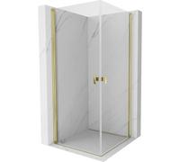 Mexen Mist-B Duo cabina de ducha batiente 85 x 85 cm, transparente, dorado - 8A2-085-085-50-00 78282 5905315671554