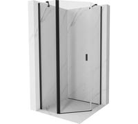 Mexen Mist cabina de ducha pentagonal abatible 80 x 80 cm, transparente, negra - 8A8-080-080-70-00 77349 5905315663559