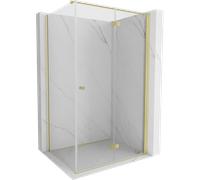 Mexen Mist-F cabina de ducha plegable derecha 90 x 95 cm, transparente, dorado - 8A6T-090-095-50-00-P 76484 5905315649379