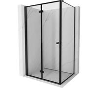 Mexen Mist-F cabina de ducha plegable izquierda 100 x 95 cm, marco negro, negro - 8A6T-100-095-70-70-L 76293 5905315646422