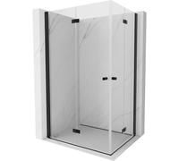 Mexen Mist-F Ducha plegable izquierda 85 x 80 cm, transparente, negro - 8A6-085L-080P-70-00 77773 5905315659811