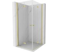 Mexen Mist-F Duo cabina de ducha plegable 120 x 120 cm, transparente, oro cepillado - 8A6-120L-120P-55-00 76698 5905315658340