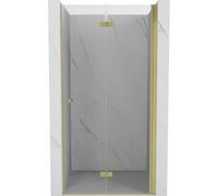 Mexen Mist-F puerta de ducha plegable derecha 60 cm, transparente, dorada cepillada - 8A6-060-000-55-00-P 75497 5905315640215