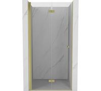 Mexen Mist-F puerta de ducha plegable izquierda 60 cm, transparente, dorado cepillado - 8A6-060-000-55-00-L 75085 5905315639301
