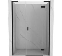 Mexen Mist-H L puerta de ducha abatible derecha 145 cm, transparente, negro - 8A5L-145-001-70-00-P 75251 5905315639004